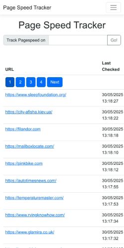 Mobile page screenshot