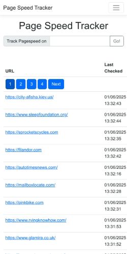 Mobile page screenshot
