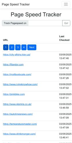 Mobile page screenshot