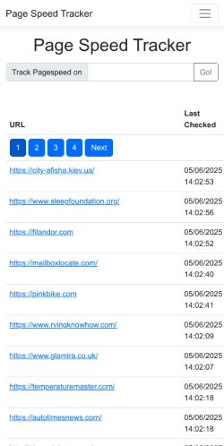 Mobile page screenshot