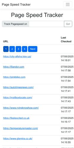 Mobile page screenshot
