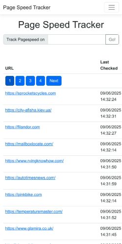 Mobile page screenshot