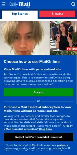 Mobile page screenshot