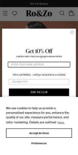 Mobile page screenshot