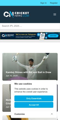 Mobile page screenshot