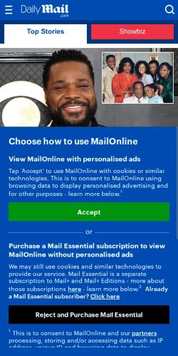 Mobile page screenshot