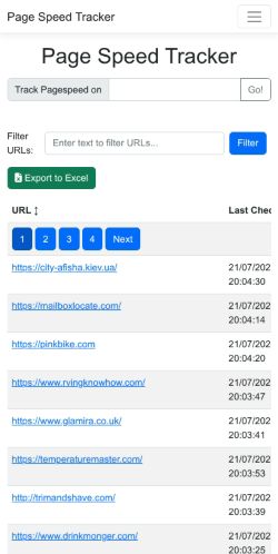 Mobile page screenshot
