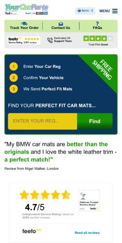 Mobile page screenshot