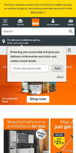 Mobile page screenshot