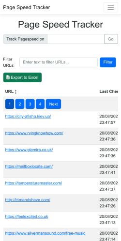 Mobile page screenshot