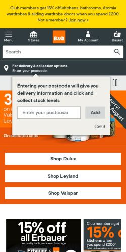Mobile page screenshot