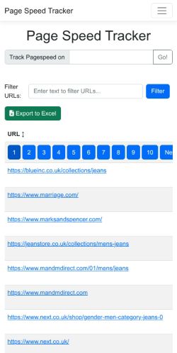 Mobile page screenshot