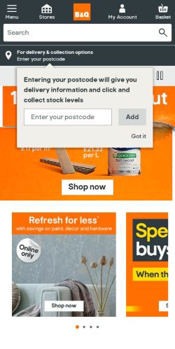 Mobile page screenshot