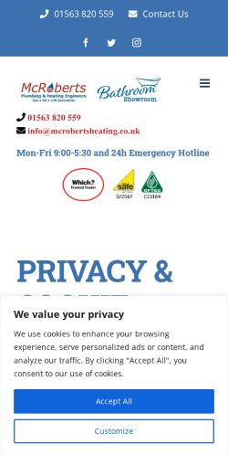 Mobile page screenshot