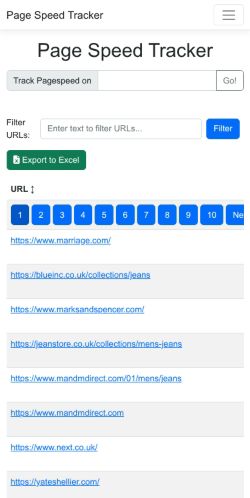 Mobile page screenshot