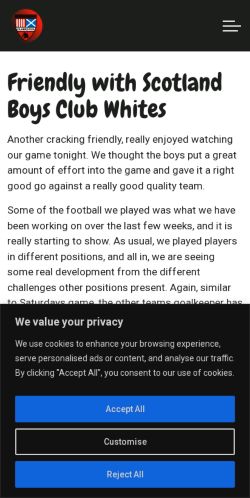 Mobile page screenshot