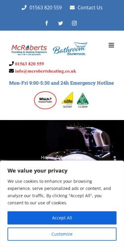 Mobile page screenshot