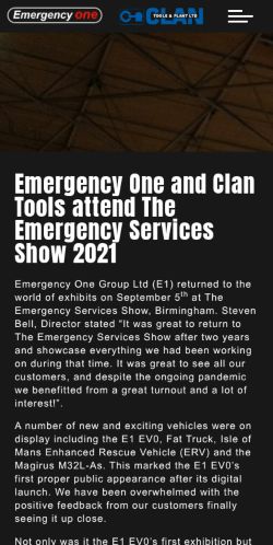 Mobile page screenshot