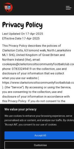 Mobile page screenshot