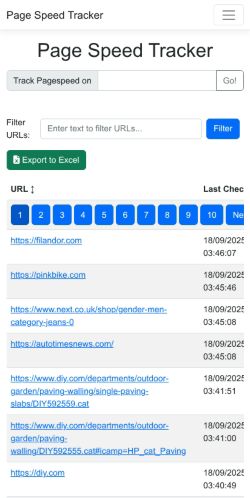Mobile page screenshot