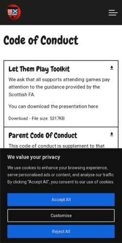 Mobile page screenshot