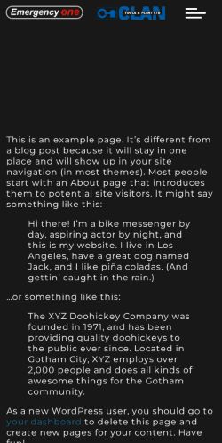 Mobile page screenshot