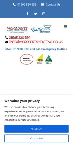 Mobile page screenshot