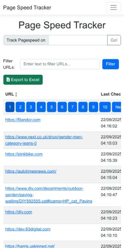 Mobile page screenshot