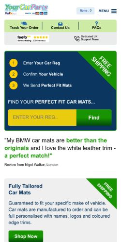 Mobile page screenshot