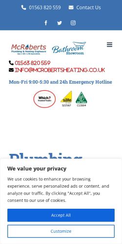 Mobile page screenshot