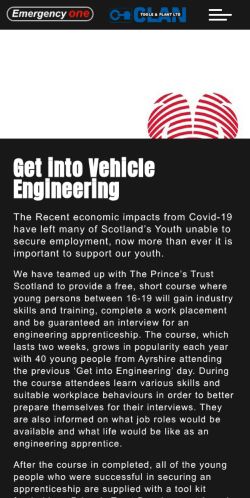 Mobile page screenshot