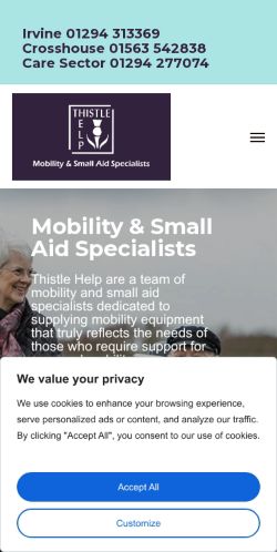 Mobile page screenshot