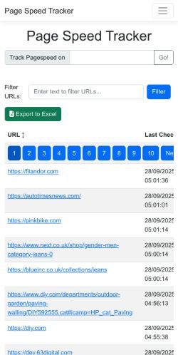 Mobile page screenshot