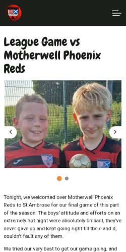 Mobile page screenshot