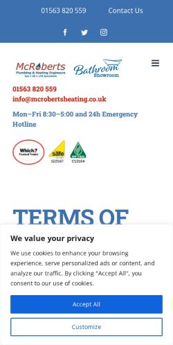 Mobile page screenshot