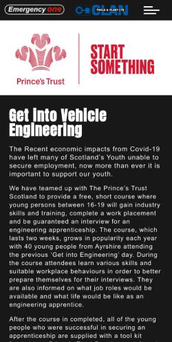 Mobile page screenshot