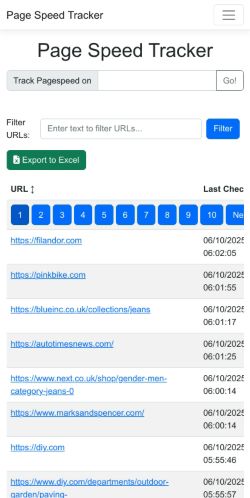 Mobile page screenshot