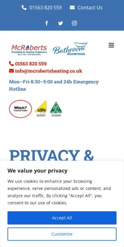 Mobile page screenshot