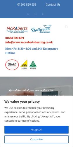 Mobile page screenshot