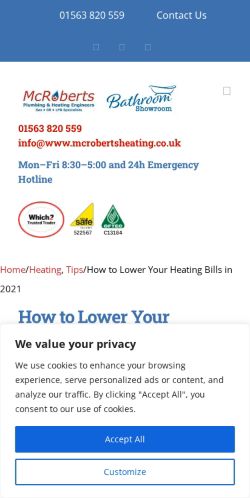 Mobile page screenshot