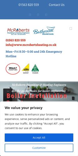 Mobile page screenshot