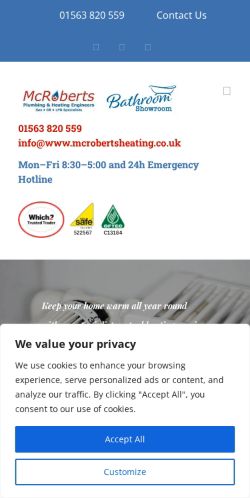 Mobile page screenshot