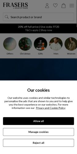 Mobile page screenshot