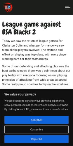 Mobile page screenshot