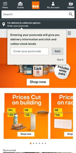 Mobile page screenshot