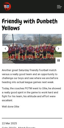 Mobile page screenshot