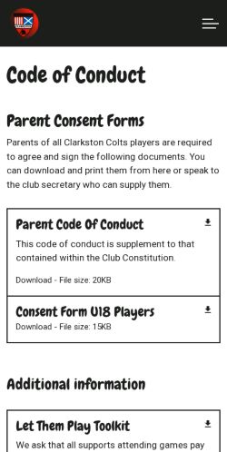 Mobile page screenshot