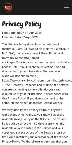 Mobile page screenshot