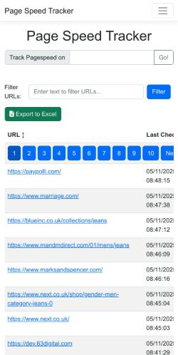 Mobile page screenshot