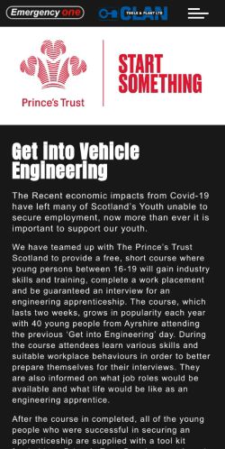 Mobile page screenshot